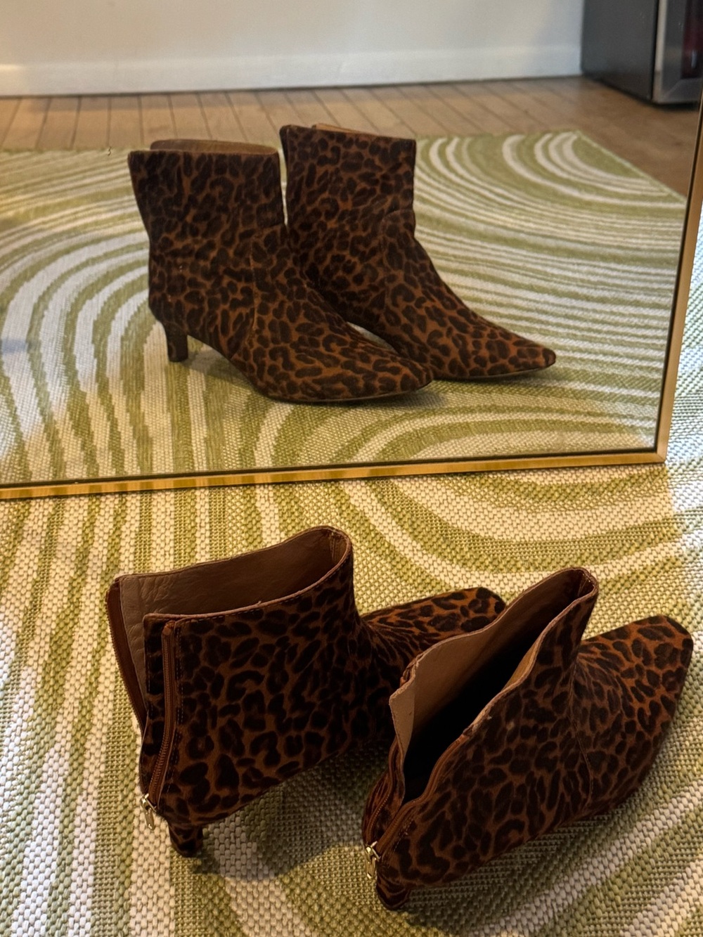 Madewell Leopard-Print Ankle Boots